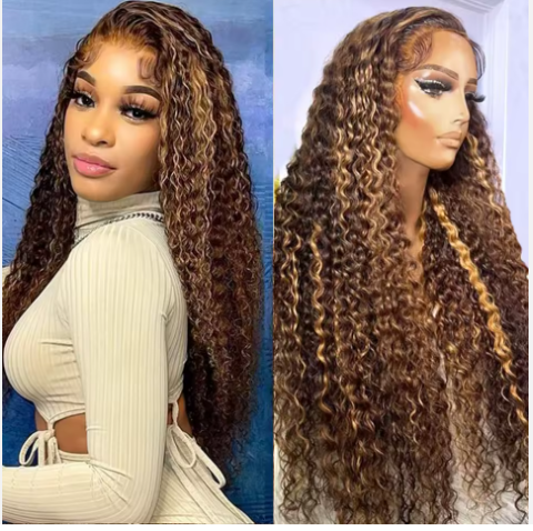 Bohemian Blonde 27 Curl Wig