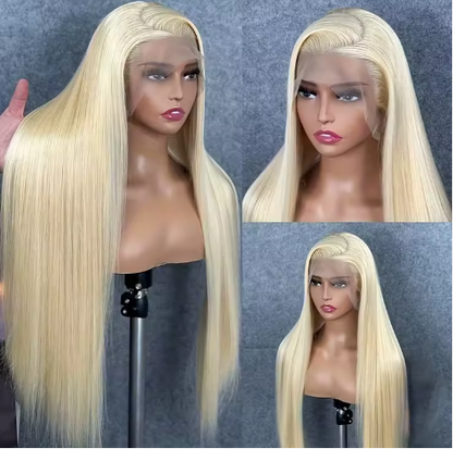 Blonde Straight Frontal Wig
